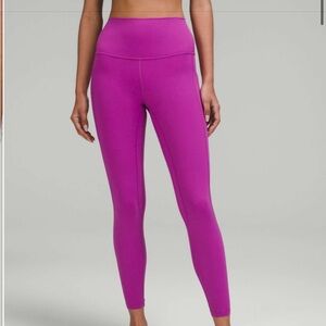 Lululemon Align Legging 25” with pockets Vivid Plum purple Size 12